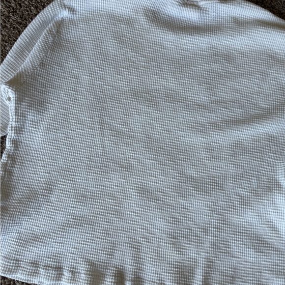 Re/Done White Waffle-Knit Crewneck Top - Picture 9 of 9